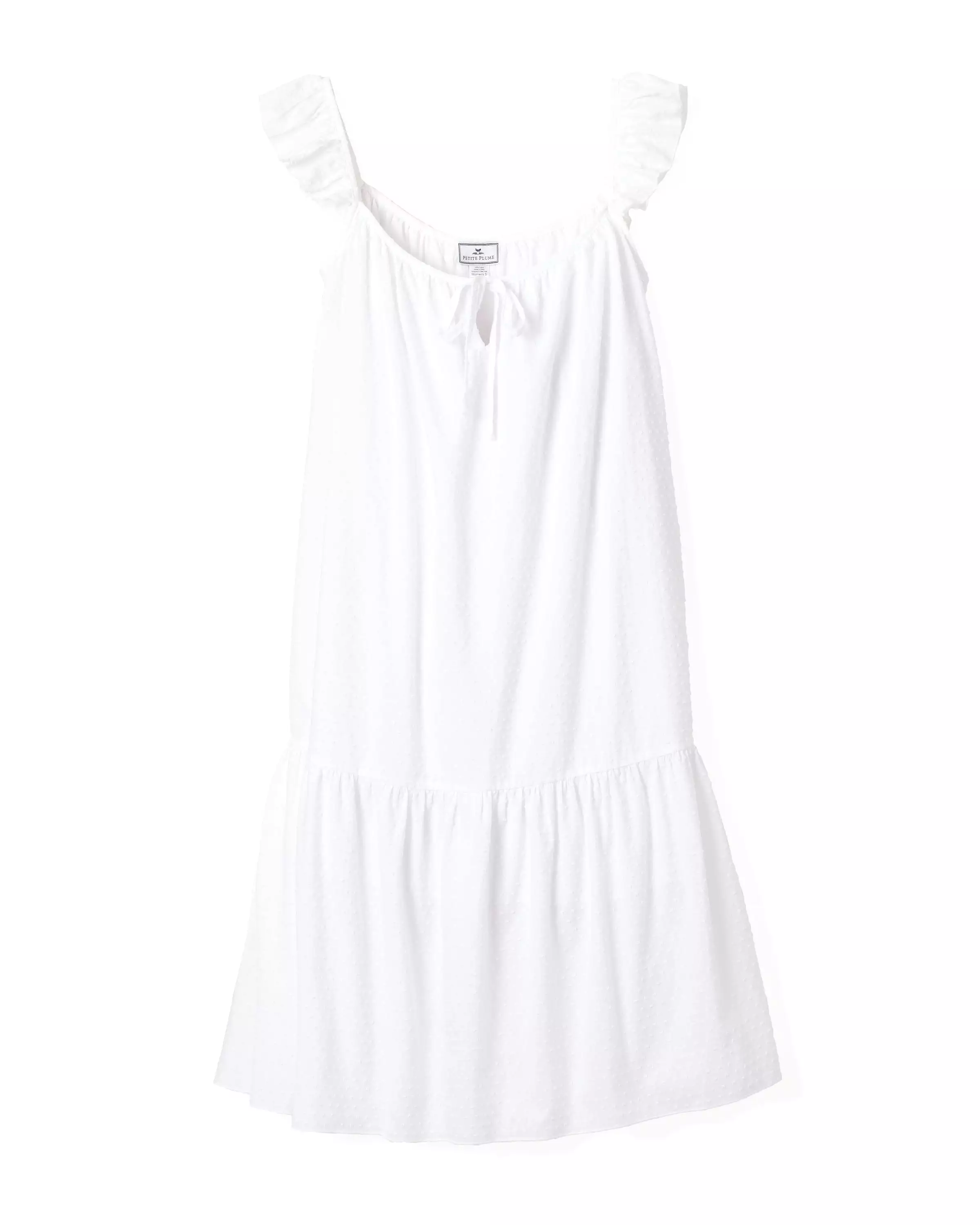 Women's Swiss Dots Celeste Nightgown in White