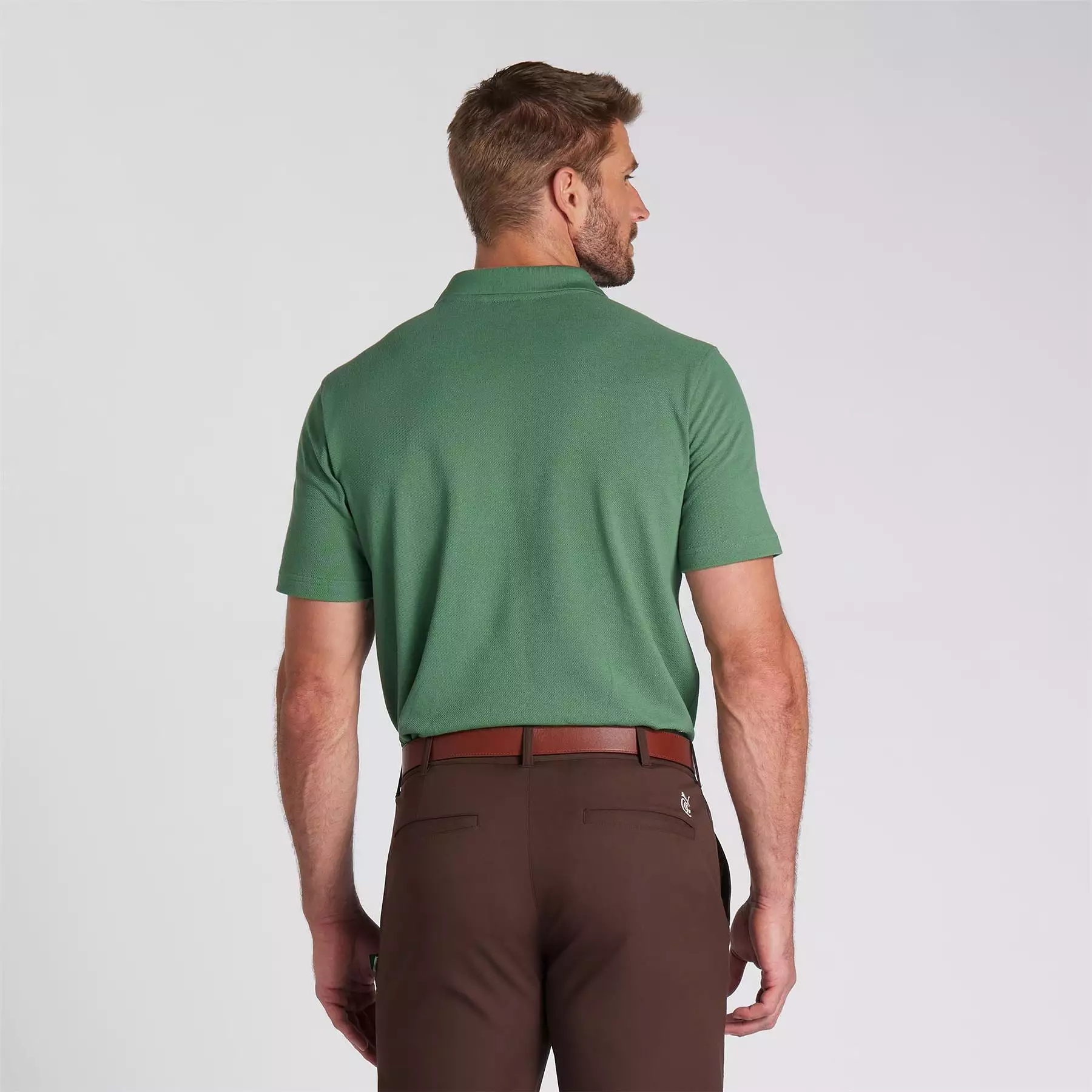 x QGC Post Round Polo Deep Forest Green - SS24