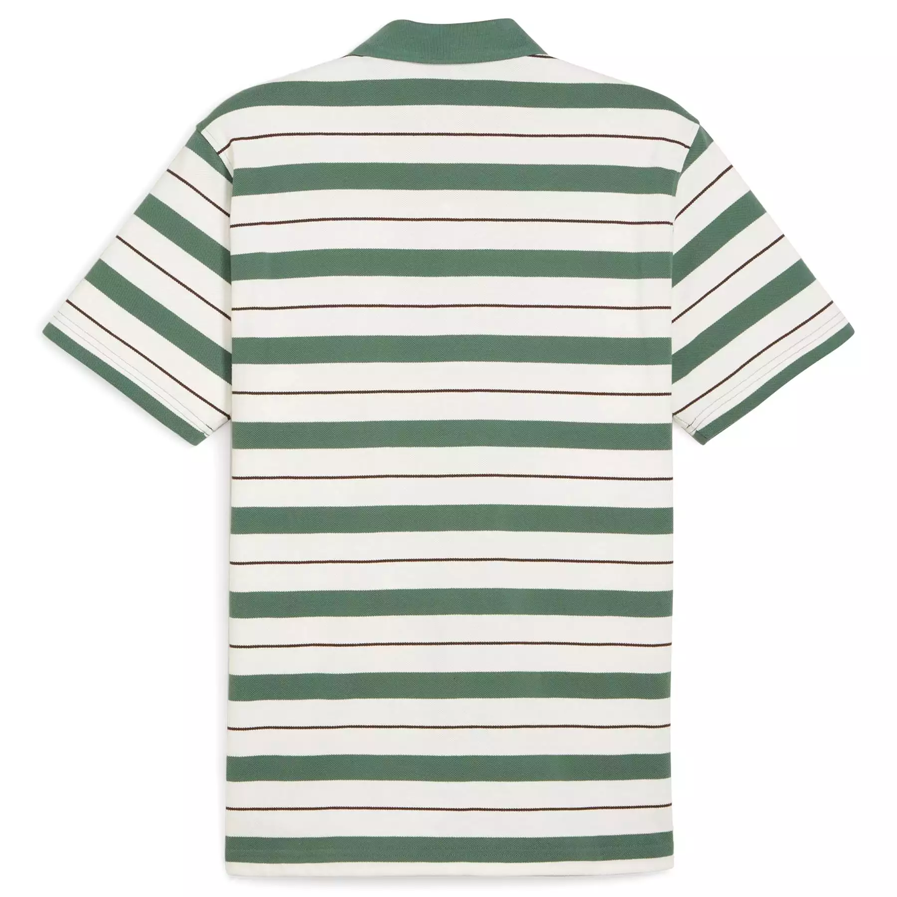 x QGC Sunday Stripe Polo White/Green - SS24