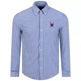 x TRENDYGOLF LS Oxford Sport Shirt Deep Blue/White - 2024